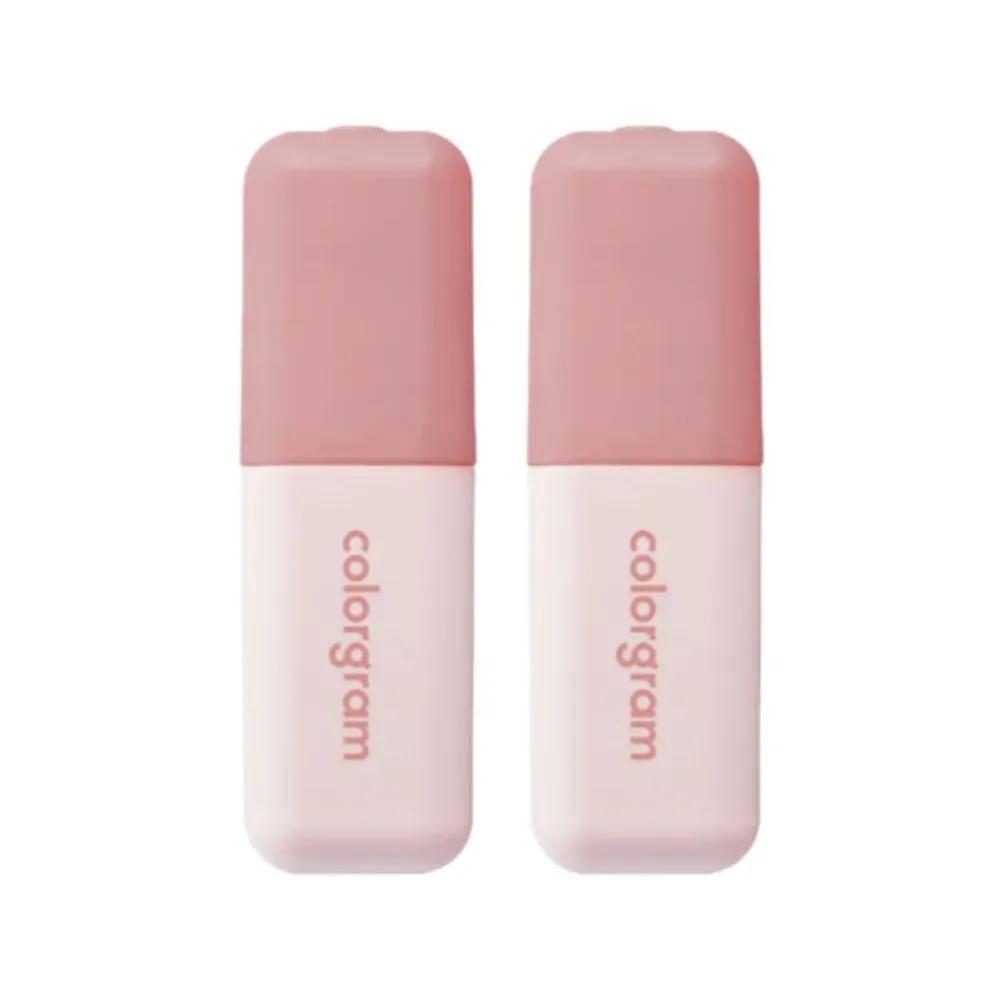Colorgram Lip Tint Nude Blur Long-lasting, Chewy 02 Fluffy Pink x2