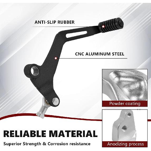 Gear Shift Foot Pedal for Ninja 650 2017-2026, Ninja 650 ABS 2017-2025, Z650 2017-2022, Z650 ABS 2019-2023, Z650RS 2022-2025, Ninja 650 KRT 2023 &