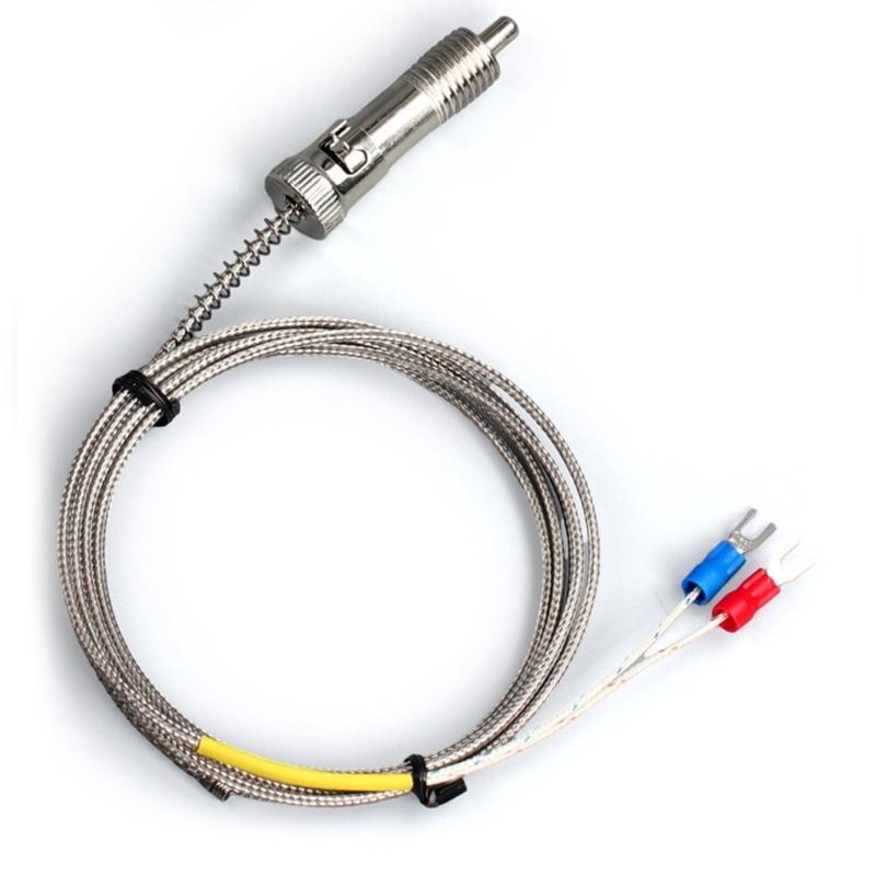 

K Type Thermocouple with Clip Probe Boiler Temperature Control Sensor Industrial Equipment Maintenance Accessories 1 meter