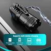Portable Mini LED Flashlight Powerful 3*Wick Small Pocket Torch Rechargeable Strong Light Lantern Super Bright Cap Clip Lamp