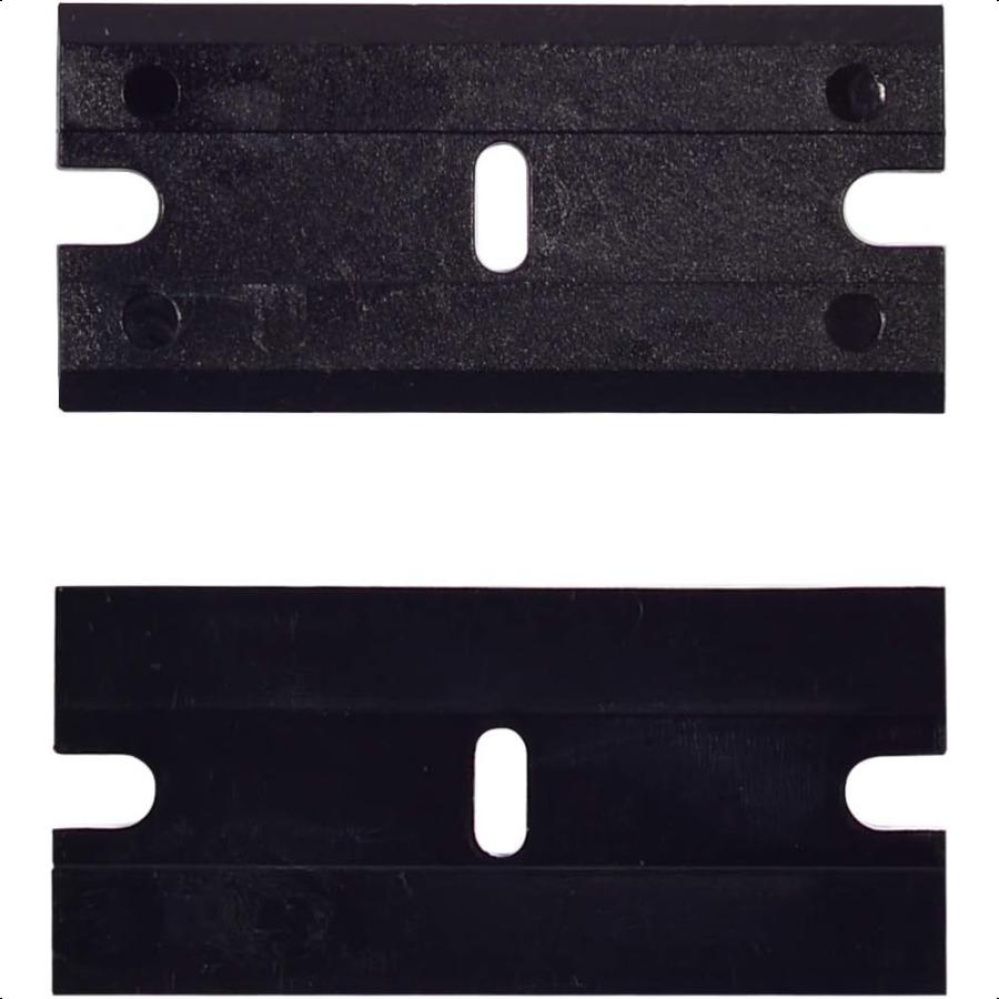 

200 шт. Пластиковые лезвия для бритвы Нецарапающие Двусторонние для 1,5-дюймового Универсального Безопасного Скребка Пластиковый Обычный Скребок Удалить Наклейки S United States