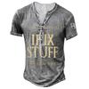 Men's Short Sleeve Graphic And Embroidered Fashion T-Shirt Spring And Summer Short Sleeve Printed