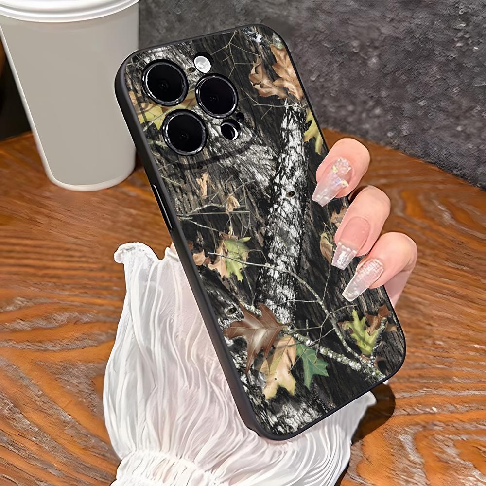 Deer Hunting Camo Phone Case For Iphone 16 Plus 15 14 Pro Max 13 Mini 11 12 Xr X Xs 6 7 8 SE Plus Back Cover