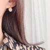 [Luvre Paris] Elide Crystal Earrings/Necklace Set Set0237