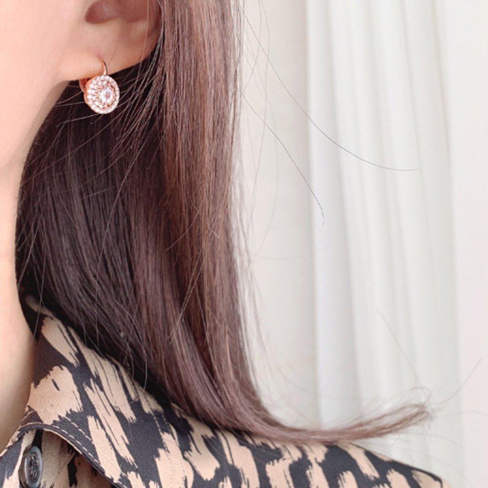 [Luvre Paris] Elide Crystal Earrings/Necklace Set Set0237