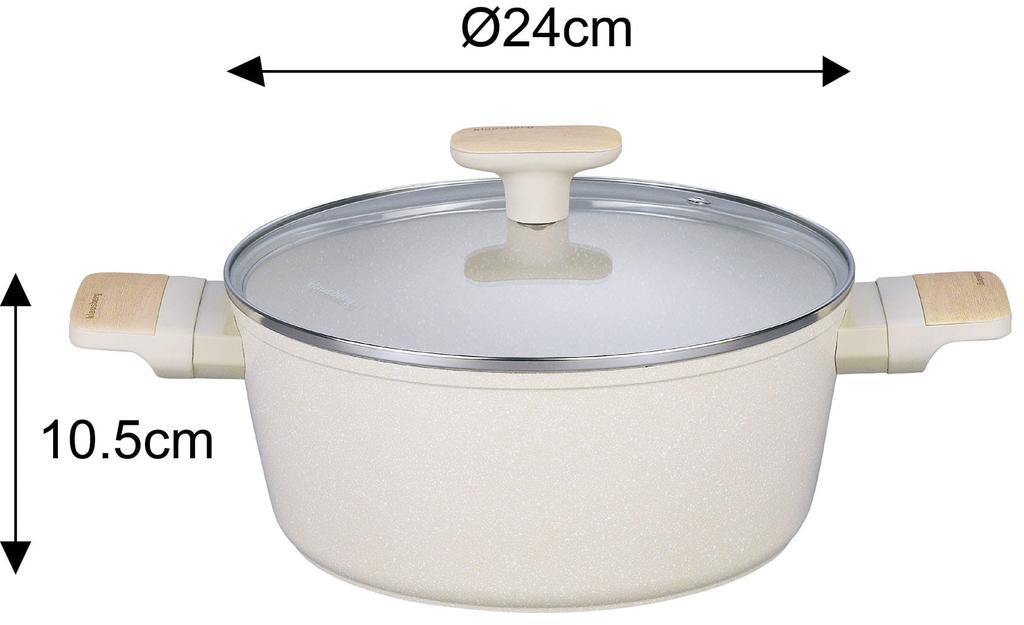 Komplet garnków z marmurkową powłoką nieprzywierającą 12-ele KLAUSBERG KB-7833