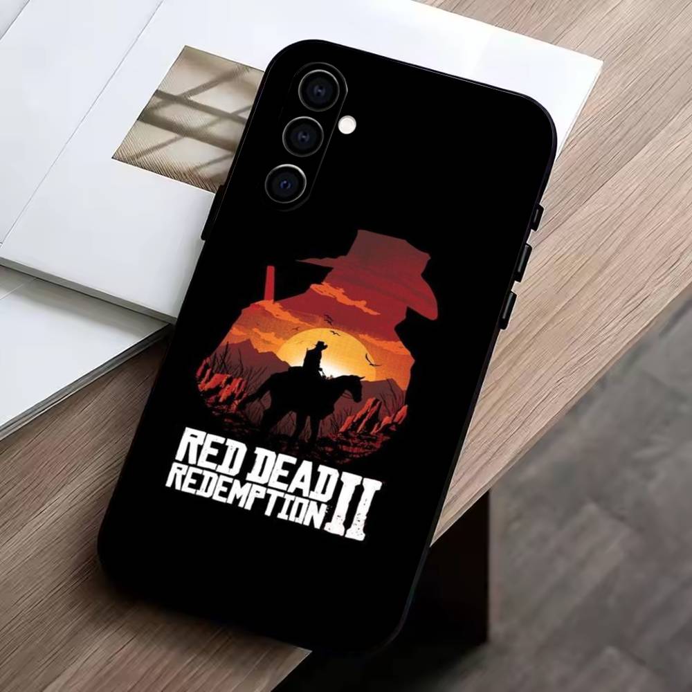 game of the-Red Dead Redemption 2  Phone Case For Samsung Galaxy A73,A72,A71,A70,A53,A52,A51,Soft Silicone Black Cover