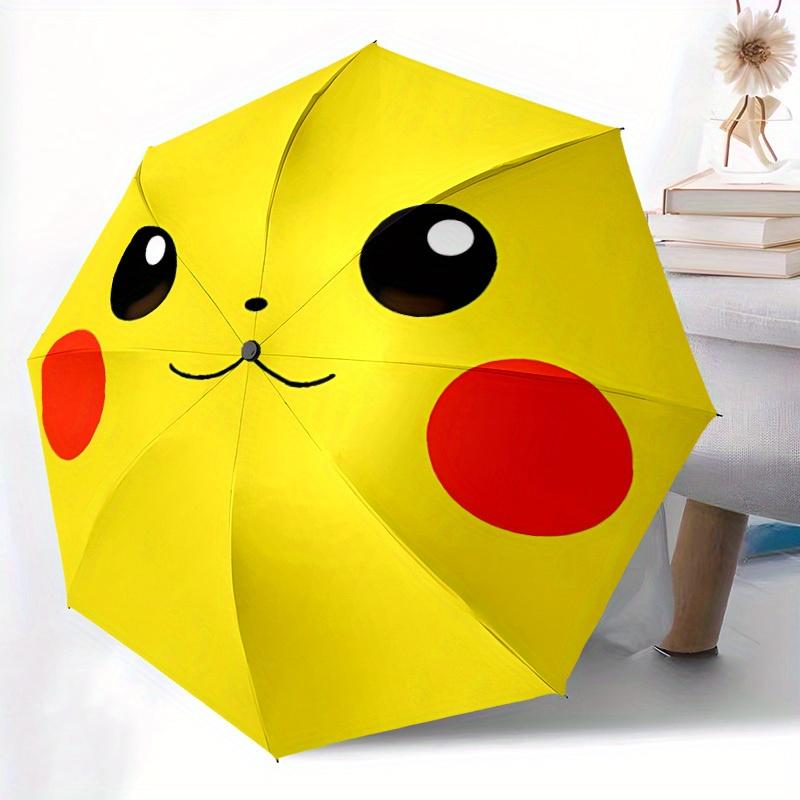 Pikachu Pokémon Automatic Open Umbrella Compact Foldable Design, Durable Fabric for Casual Birthdays, Christmas S A0820094
