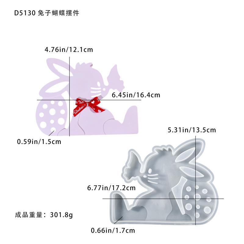 DIY Resin Casting Mould: Easter Bunny Assembled Ornament Silicone Mould for Three-Dimensional Plaster Decorative Piece