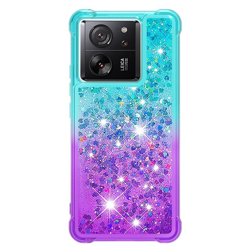 13T Pro Hülle auf Für Funda Xiaomi 13T Pro Hülle Glitzer Treibsand Dynamische Flüssigkeitshülle Für Xiomi 13T Xiaomi13T Pro Handyhülle Etui