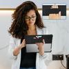 Surface Pro 9 Surface Pro 9 Schulter Hand Ständer Schlankes Tablet Nicht Transparent Schwarz 11/Pro 10/Pro Hülle, 11/Pro 10/Pro (13 Zoll) Hülle, Stoßfest, Riemen,