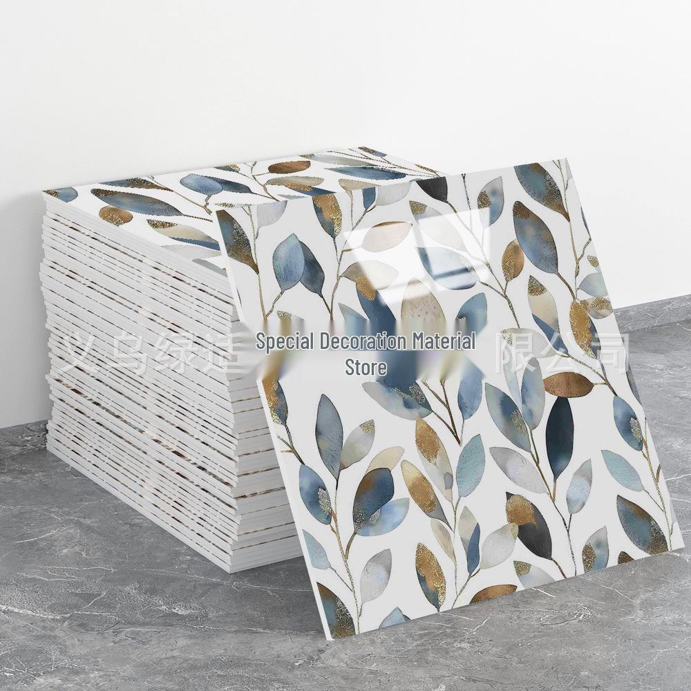 Self-Adhesive Pink Marble Wallpaper: Waterproof, Heat-Resistant Wall Sticker with Aluminum Plastic Panel
