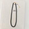 French round Shijia pearl necklace New Internet celebrity necklace Sweater chain Literary retro fashion necklace