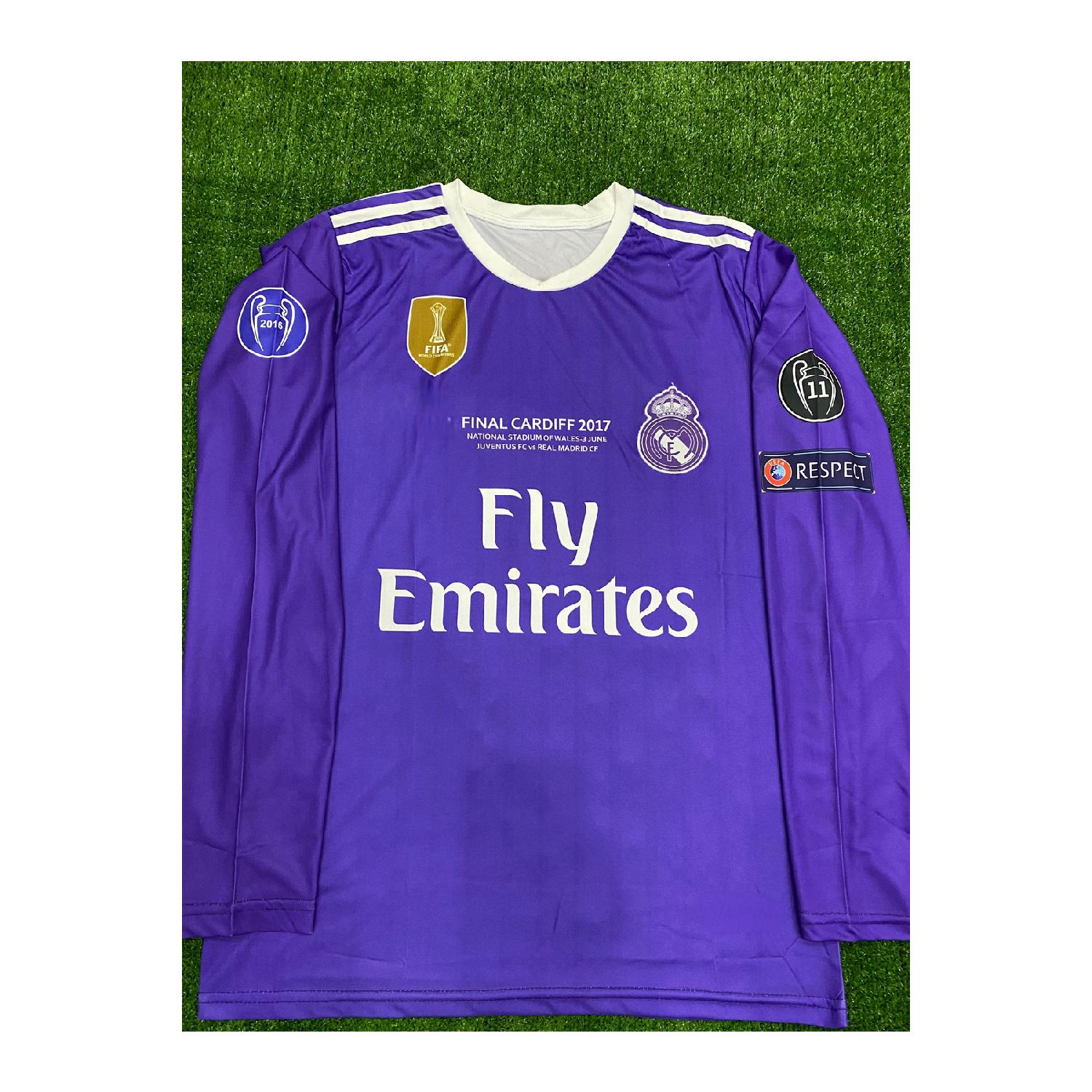 

Комплект из 4 предметов для детей Роналду Кардиф Лиги Чемпионов Реал Мадрид 2017, детский трикотаж специального дизайна Роналду