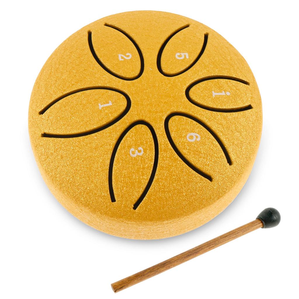 Rain Drum Tones Steel Tongue Drum Outdoors Rain Drum Instrument Mini Hand Drum Ethereal Drum Sticks Percussion Drum Accessories