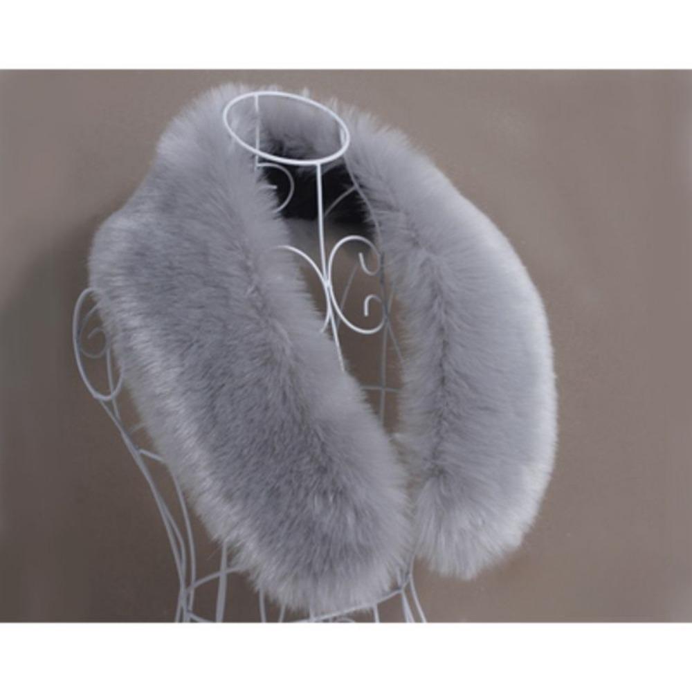 

Модный мех Имитация енота лисы Милый шарф Осень и зима Меховой воротник Шаль Женский шарф