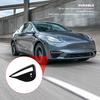New 2Pcs Car Fog Light Cover Glossy Black Front Fog Lamp Eyebrow Trim Replacement For Tesla Model Y 2019 To 2025