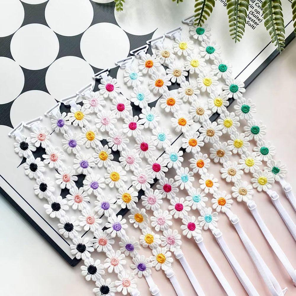 1 Paar Rutschfeste Gänseblümchen-Träger Abnehmbarer Schulterträger Langlebige Blumen-BH-Träger Frauen