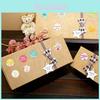 Xh020 Round Easter Egg Rabbit Chick Gift Envelopes Decorative Party Stickers For Kids
