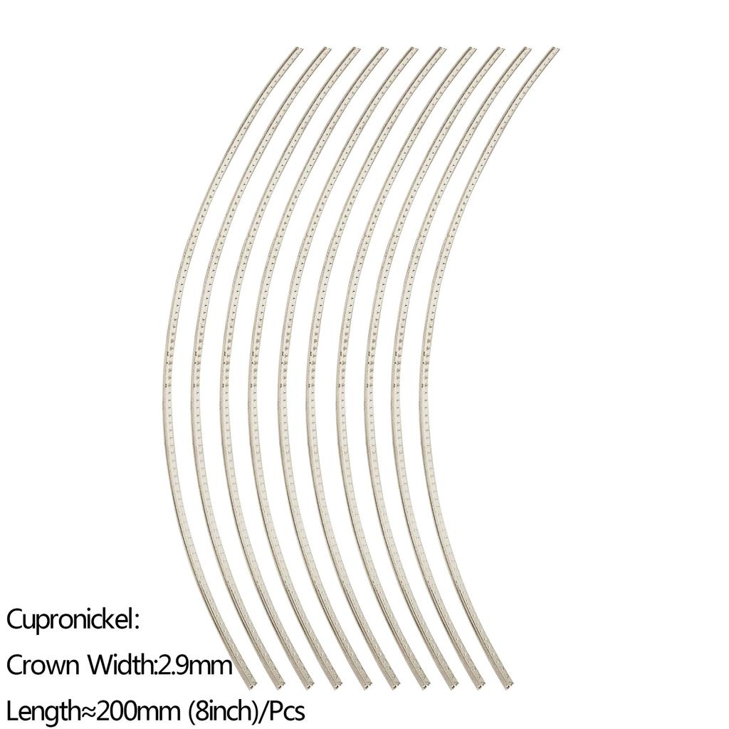 Pack of 10, 200mm Guitar Fret Wire Luthier's Tools Guitar Fret Wire