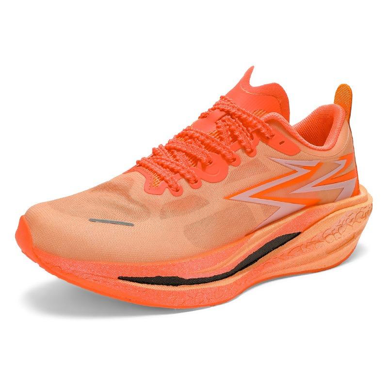 

Летающая карбоновая доска кроссовки летние дышащие настоящая попкорновая амортизация мужская обувь студентки дети старшего возраста кроссовки 34 ярко-оранжевый