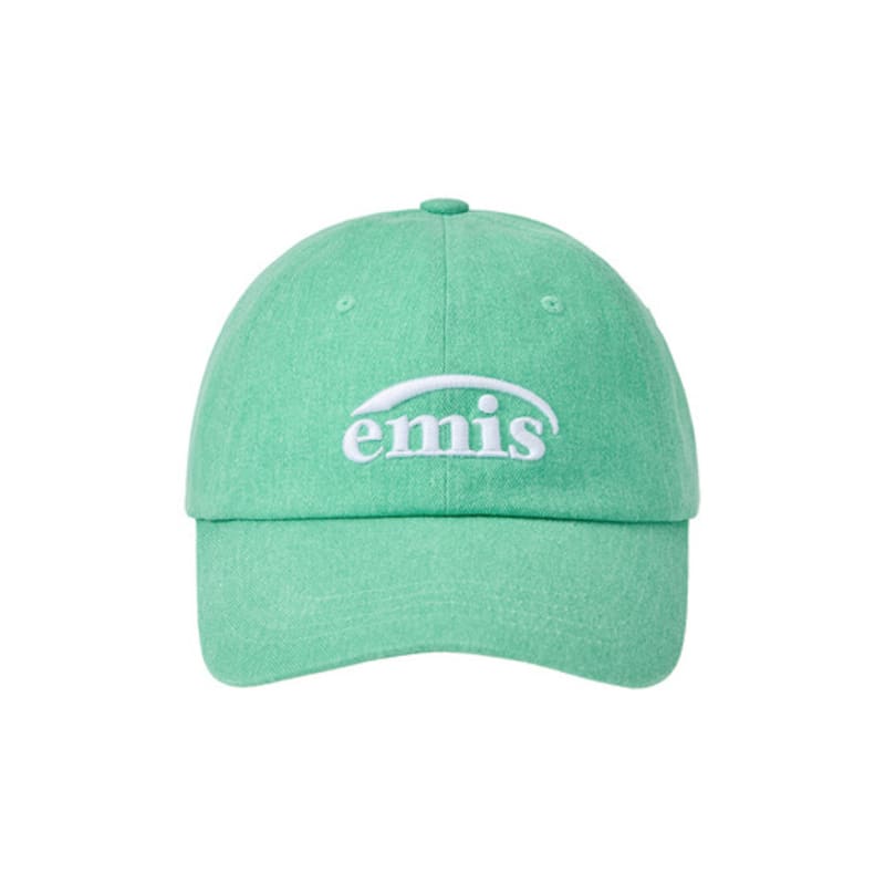 

EMIS NEW LOGO PIGMENT BALL CAP-GREEN GREEN