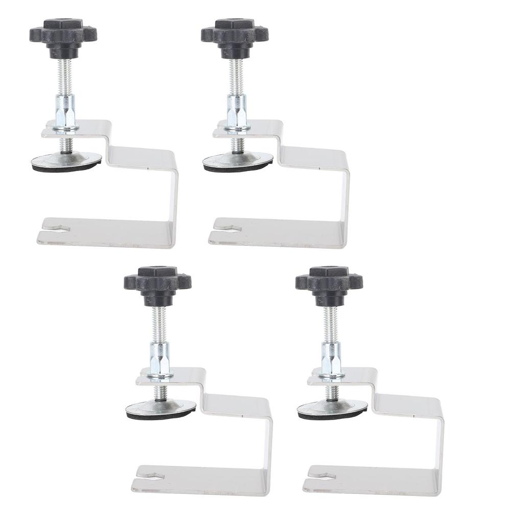 4Pcs Drawer Fixing Clip Long Curved Bow Structure Woodworking Front Panel Installation Clamp Stainless Steel Aid Jig