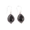 Black Onyx Gemstone 925 Sterling Silver Handcrafted Jewelry Drop/Dangle Earrings EE-164-17
