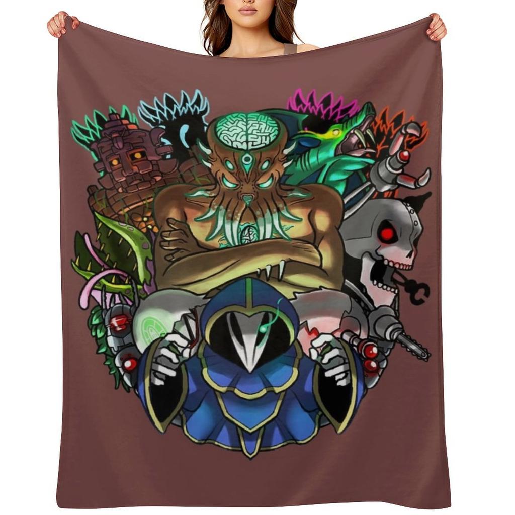 Terraria Boss Rush Hardmode Edition Throw Blanket Comforter Vintage for sofa Soft Plaid Blankets