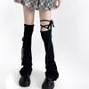 Lolita Jk Strap Up Leg Warmers for Women Y2K High Tube Socks Wide Leg Cover Stockings for Streetwear Party Cosplay Accessories