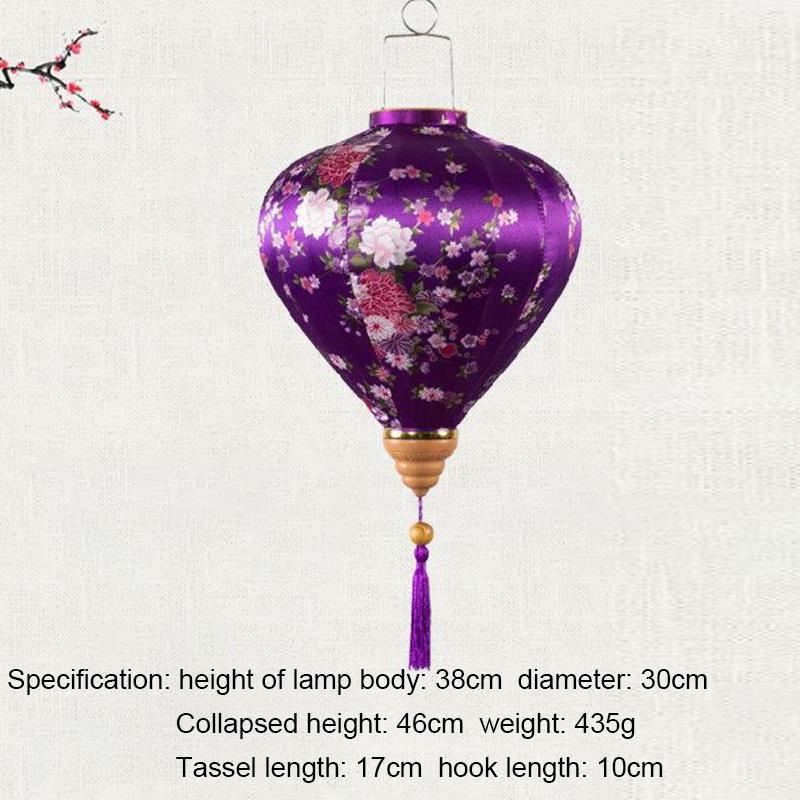 

Винтажные шелковые фонарики 12 дюймов Вьетнам Япония фонарь цветочный узор фонарь для Нового года Весенний фестиваль вечеринка домашний декор 12 inch