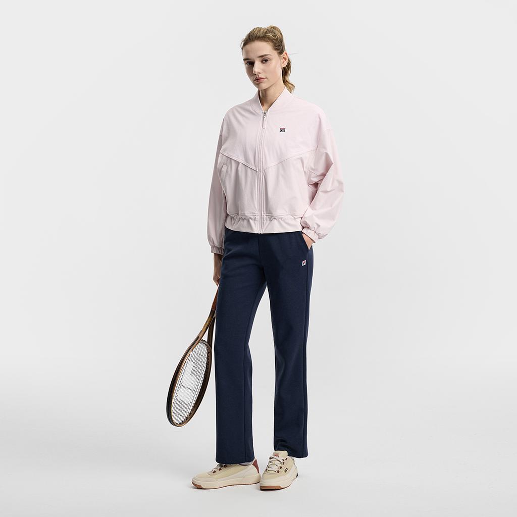 Fila Tennis Fashion Minimalist Sports Casual Comfortable Versatile Woven Jacket Women jackets Dusty-Pink A11W613702FPK