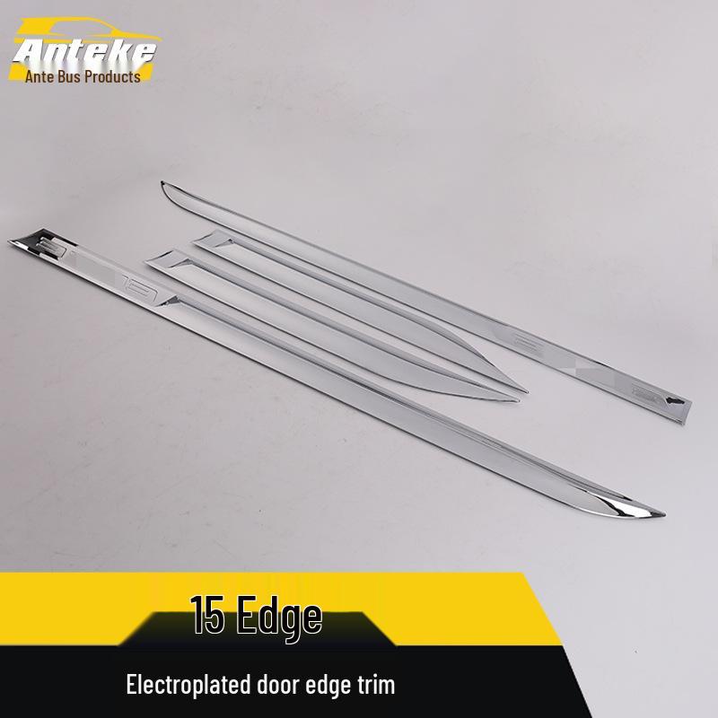 Edge Door Trim: Electroplated Anti-Scratch Strips for 15 Models