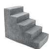 Pet Ladder for Dogs - Five-Layer Striped Sofa & Bed Steps with Sponge, Right Angle Design