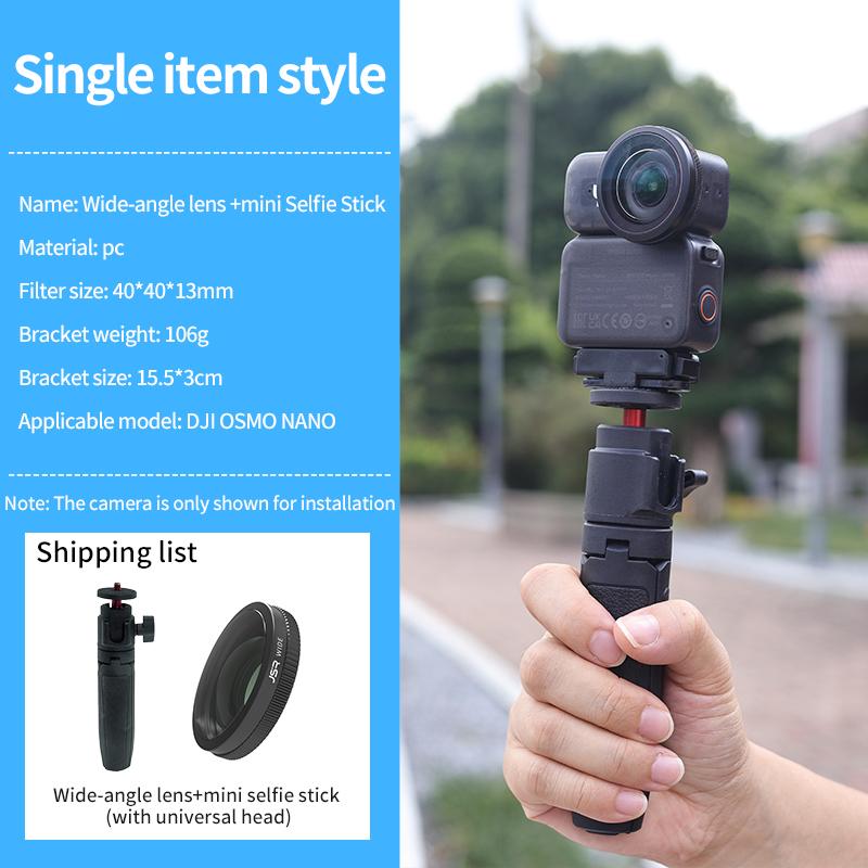 Sada filtrů na objektiv pro DJI Osmo Nano UV CPL ND8/16/32/64 PL Širokoúhlý objektiv Mini selfie tyč pro DJI Osmo Nano Příslušenství pro kameru