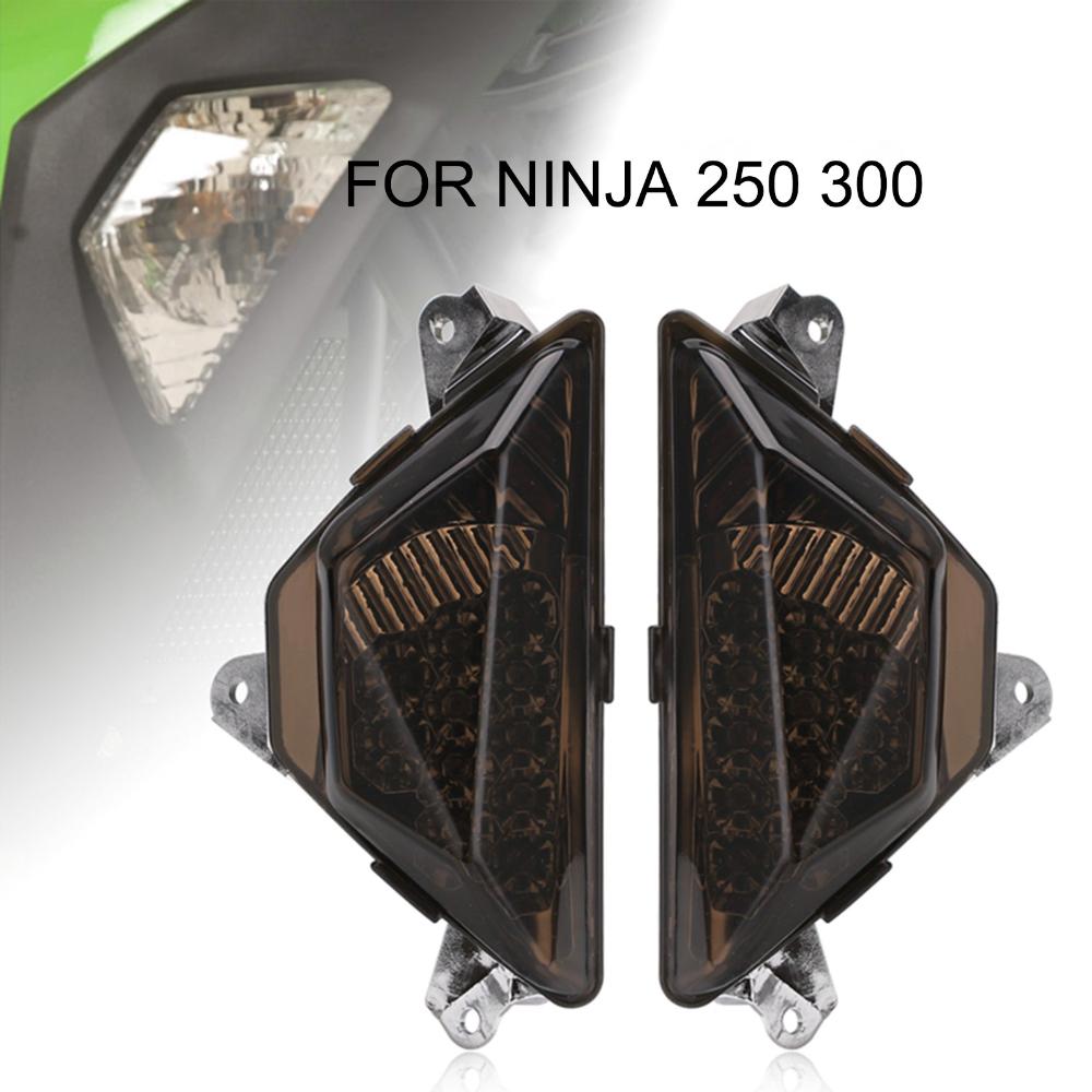 LED Front Turn Signal Light Lamp For KAWASAKI NINJA 250 300 400 650 1000 EX650