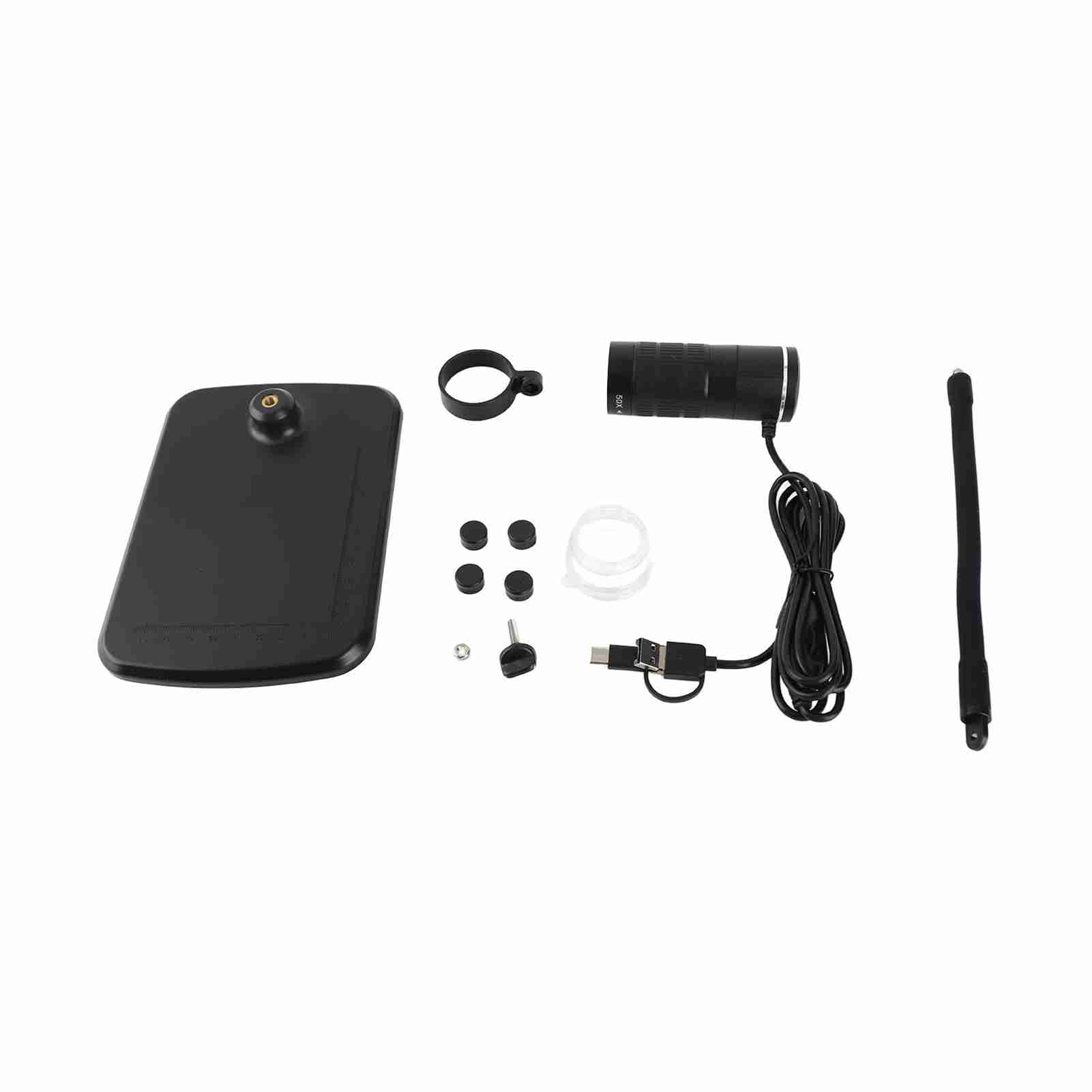 

3 in 1 Digital Microscope 1000X Magnification HD 1080P Mobile Phone Microscope with Type C for Android Computer 3 in 1 чёрный