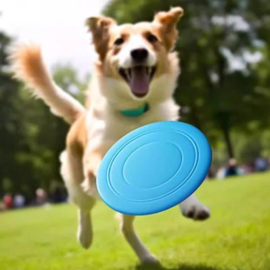 Hond Vliegende Schijf Speelgoed Rubber Veilig Hond Kauwspeelgoed Interactief Hond Trainingsspeelgoed voor Middelgrote Grote Honden Buiten Apporteren Gooien Vangen