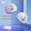 WATERTIME Women's Silicone Printed Swimming Cap for Long Hair