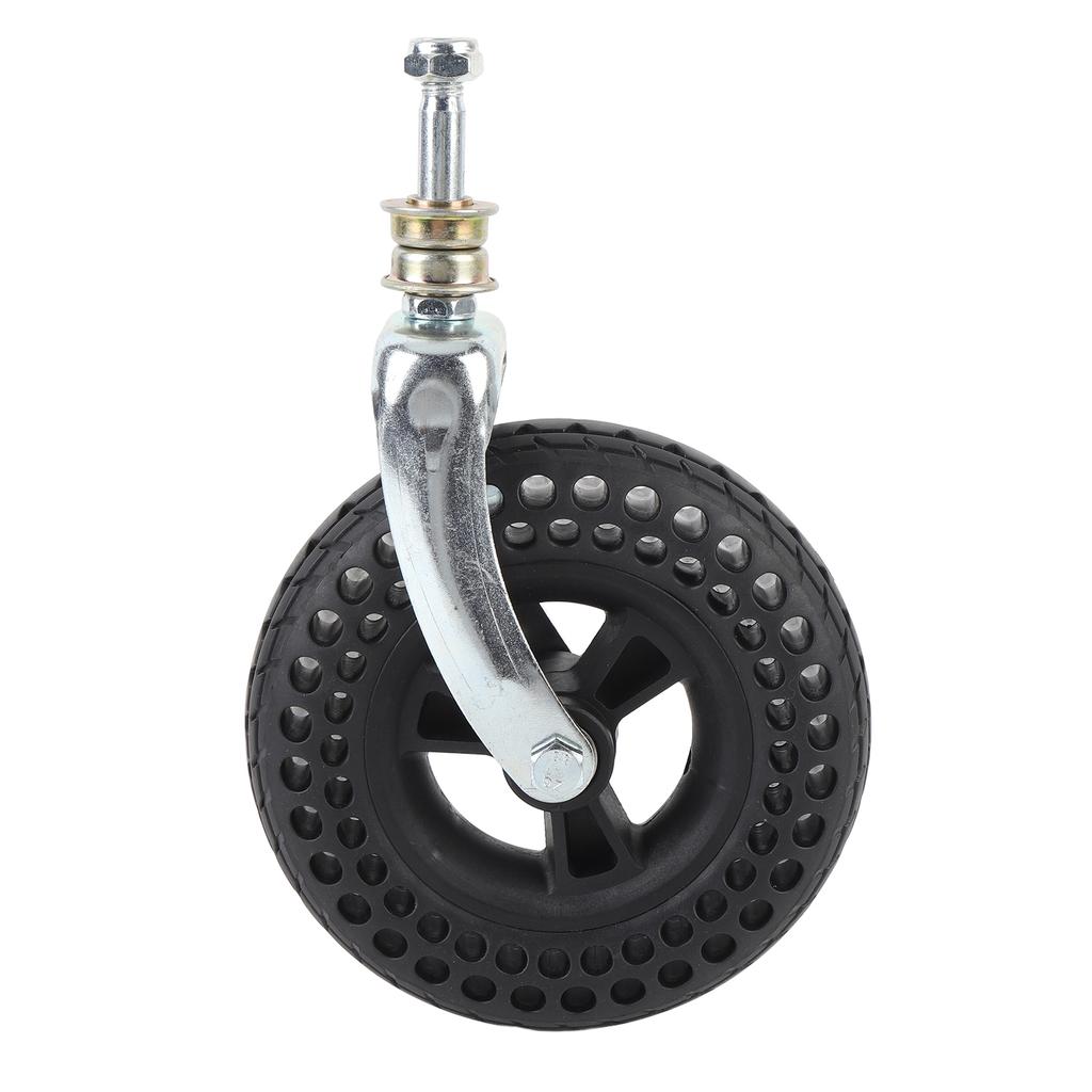 7 Inch Caster TPE Rubber Beehive Non Slip Solid Wheel Replacement for Cart Trolley Vehicles 75kg Load Capacity