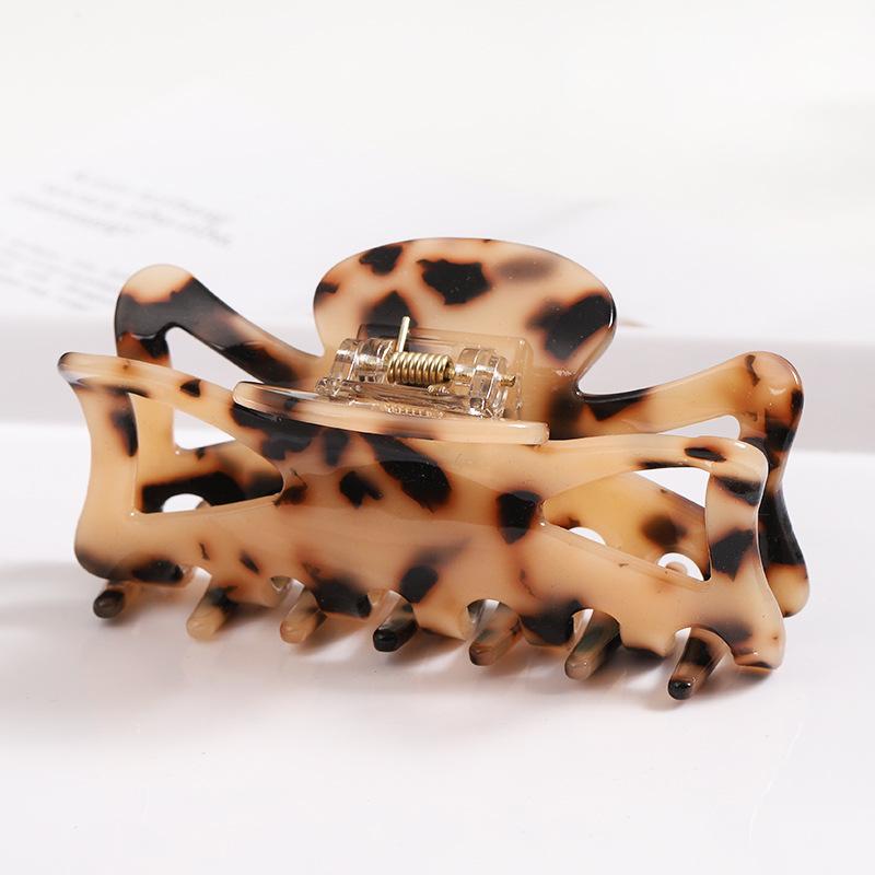 Hohler Essigsäure-Clip texturierter Temperament-Haarclip fortschrittlicher Farb-Haarclip Haaraccessoires praktischer Haifisch-Clip