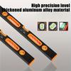 Level Tool,Mechanical Level, Bubble Vials Ruler, Aluminum Alloy Leveler Tool Shock-Resistant for Measuring Plumbing