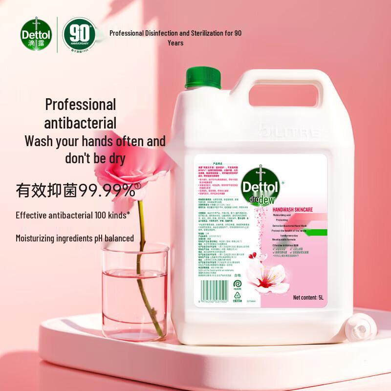Dettol 5L Moisturizing Antibacterial Hand Wash Refill