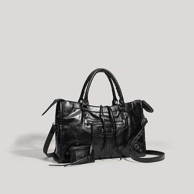 Nietentasche Lokomotivtasche, hochwertige Mode Ein-Schulter Messenger Handtasche, Damen