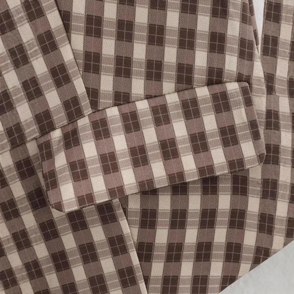 2025 Early Spring Plaid Vest & Pleated Skirt Set for Women