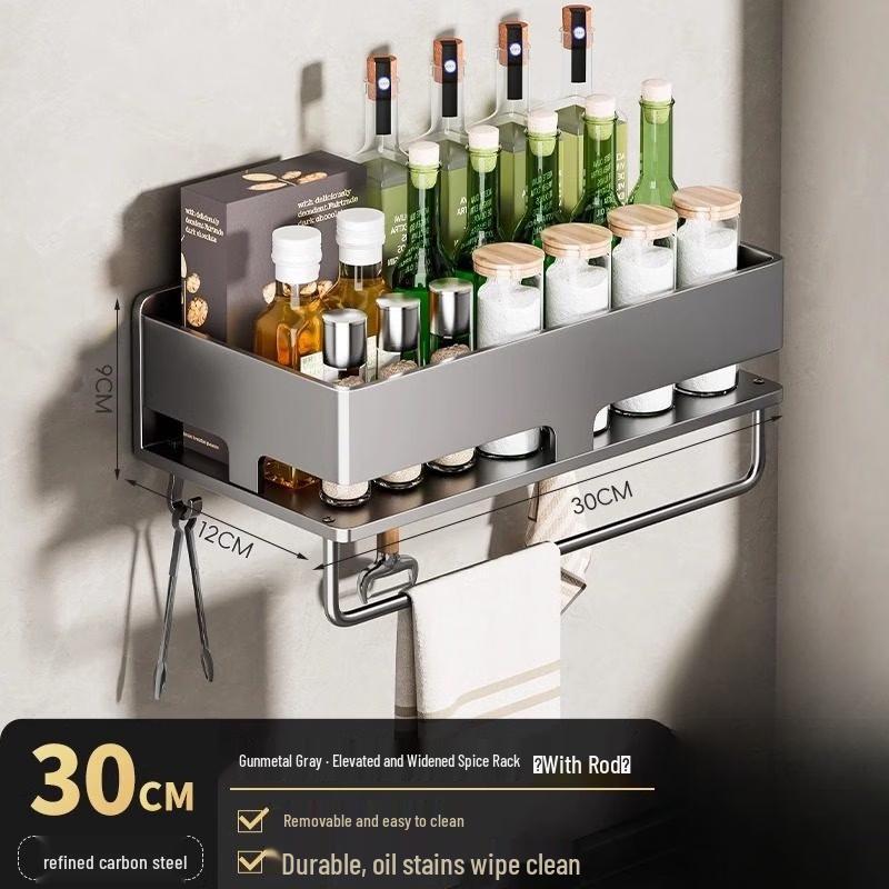 

Multi-functional Wall-Mount Kitchen Storage Rack