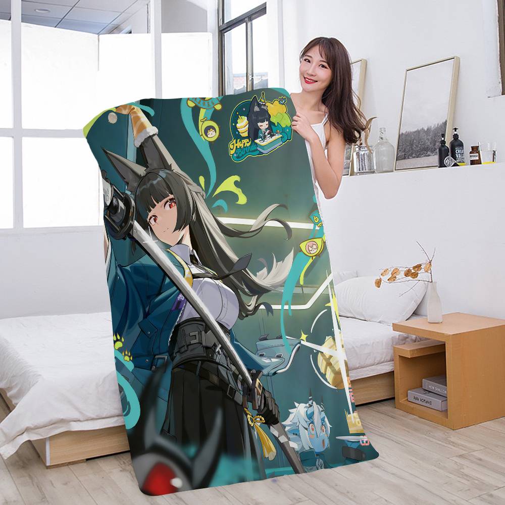 Z-Zenlesss Zone Zero H-Hoshimis M-Miyabis Microfiber Printed Beach Towel Mountain Climbing Yoga Beach Swimming Running Absorbent Soft