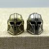 Brass Mandalorian Helmet Bounty Hunter Battle Armor Warrior Knife Beads Lanyard Keychain Pendants Diy Edc Paracord Accessories