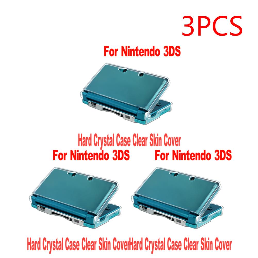 1-5 Stück für Nintendo 3DS Spielkonsole Leichte Steife Kunststoff Klar Kristall Schutz Hartschalen Haut Hülle Abdeckung