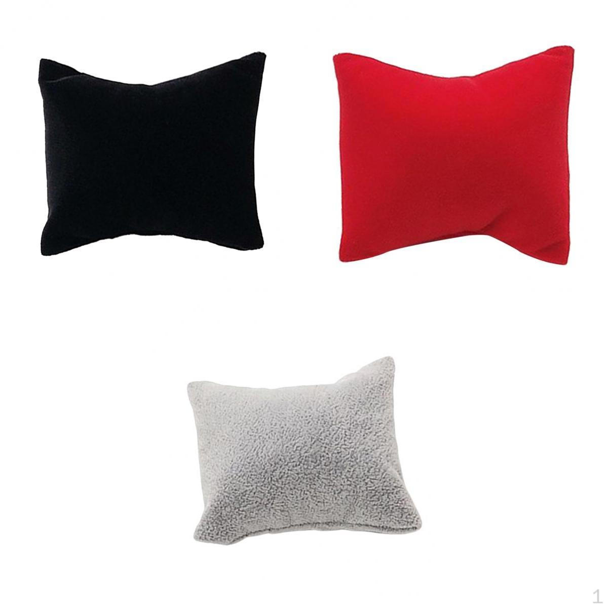 

3x Дисплей для ювелирных изделий 7x8см Бархатная мини-подушечка для часов и браслетов